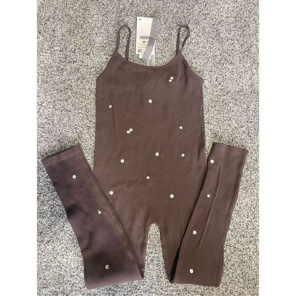 ❤️Zara Ribbed Embroidered Jumpsuit M-L